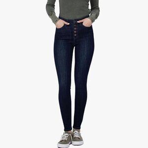 Judy Blue High Rise Button Fly Skinny Jeans